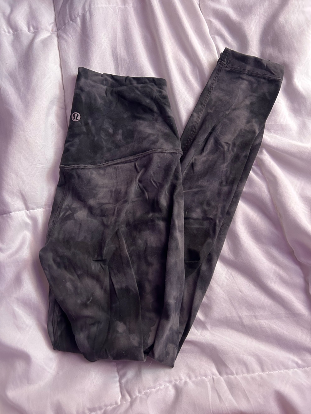 Lululemon Black Tie-Dye Leggings